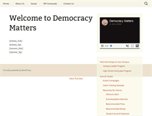 Tablet Screenshot of democracymatters.org